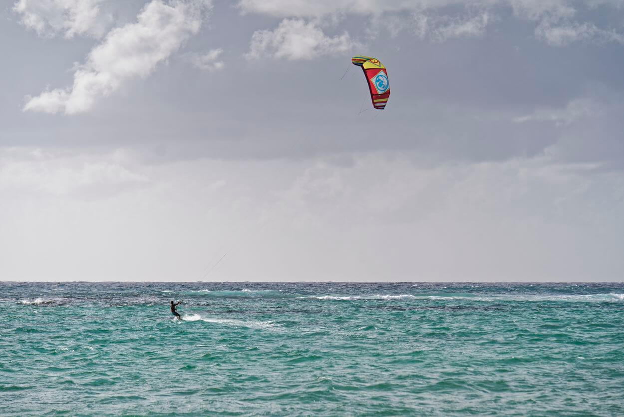 Strand von Feuillère 2 Kitesurfen in Marie-Galante