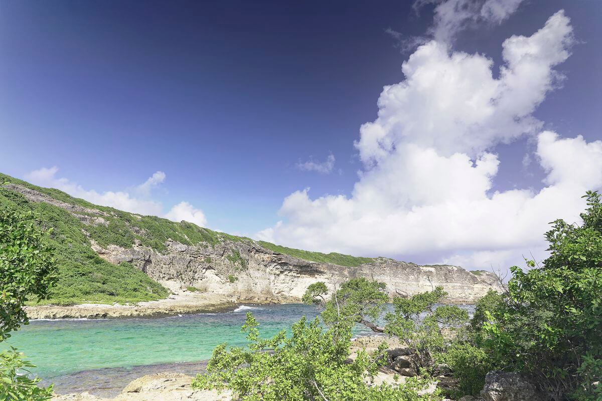 Trou du souffleur mit Familie Trou du souffleur mit Familie in Anse Bertrand