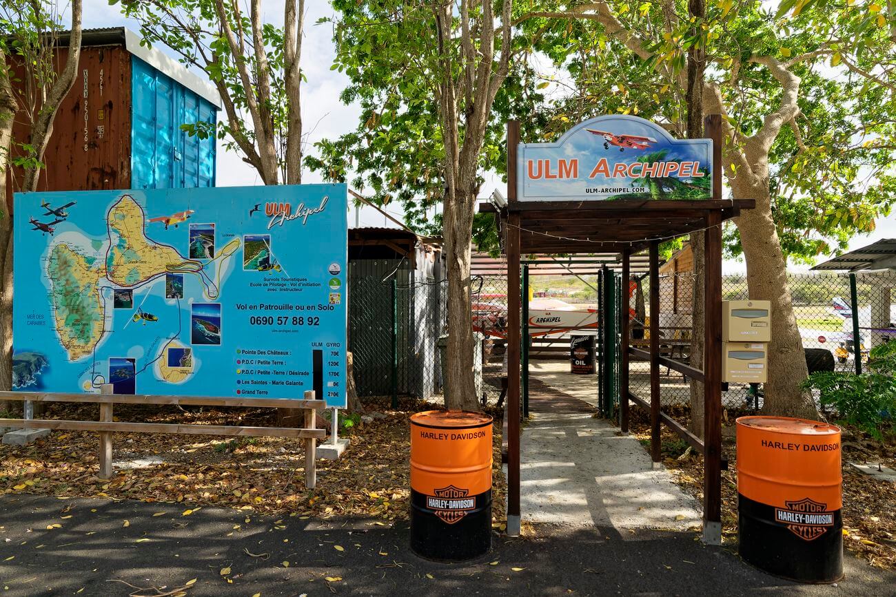 ULM-Ankunft im Guadeloupe-Archipel ULM-Ankunft im Guadeloupe-Archipel