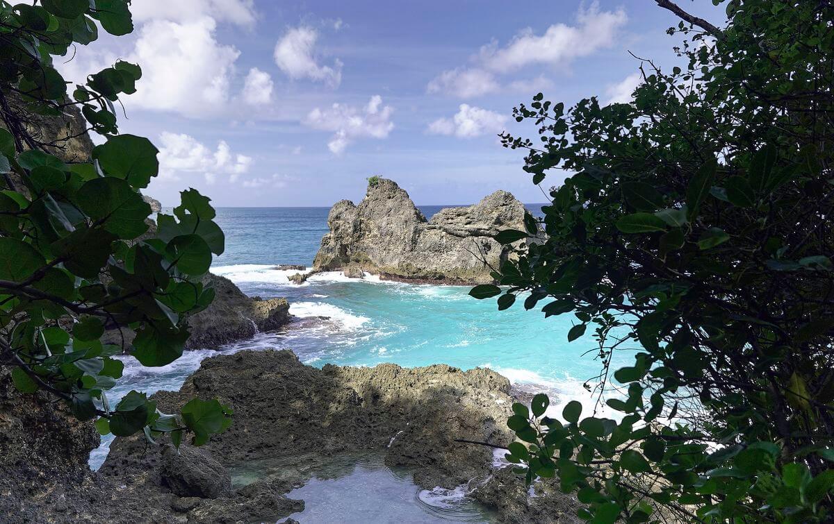 Ankunft in der Anse Castalia Ankunft in der Anse Castalia