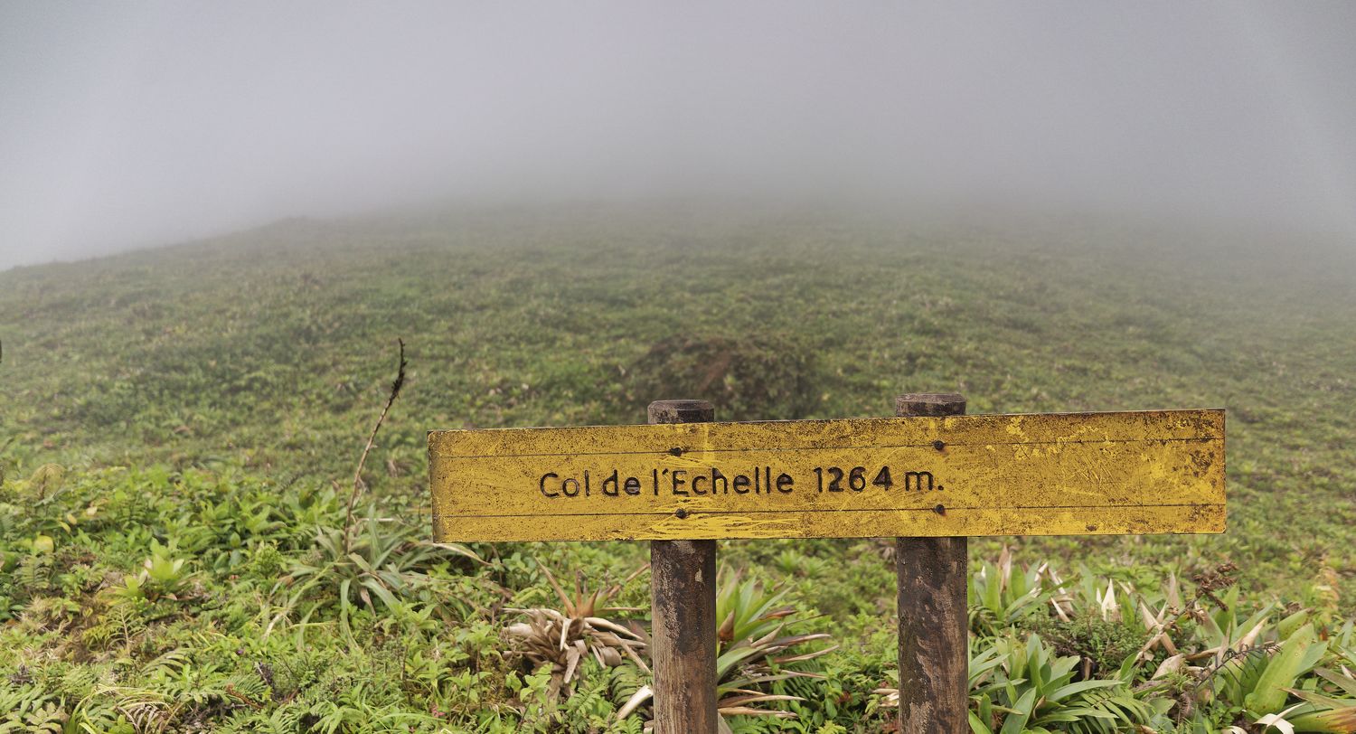 Col de l’échelle am La Soufrière Col de l’échelle am La Soufrière
