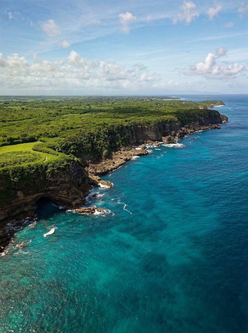 Küste von Anse Bertrand Guadeloupe Nord