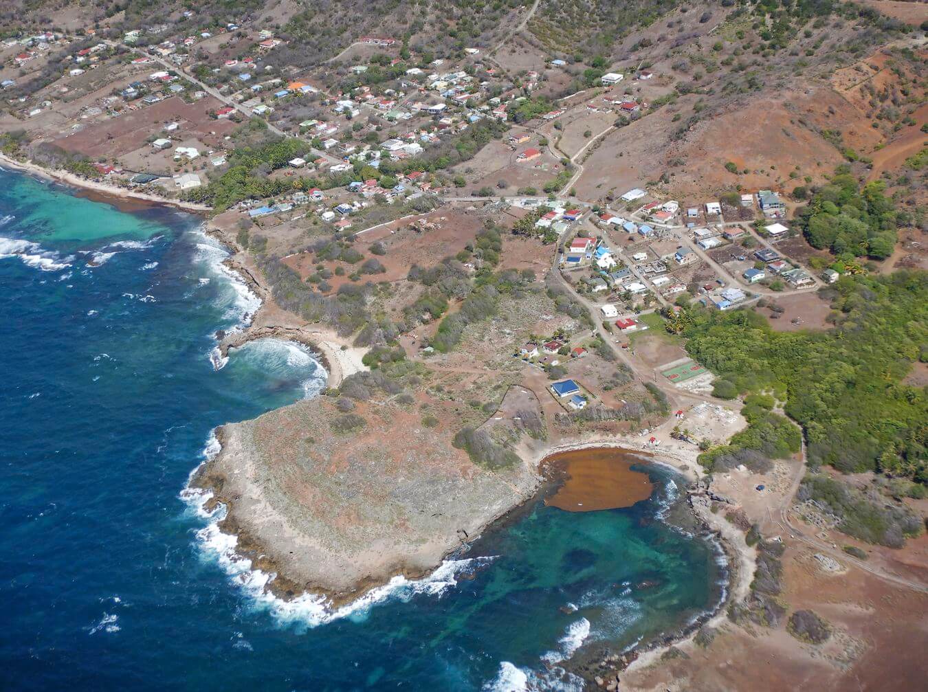 Details Dorf La Désirade ULM Guadeloupe Dorf auf der Insel La Désirade, ULM