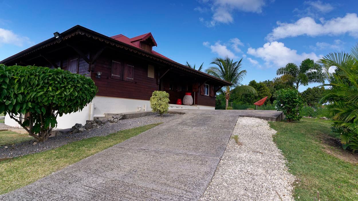 Entdeckung der Villa Zen auf Marie-Galante Villa Sérénité auf Marie-Galante