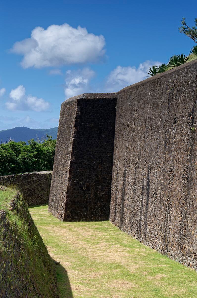 Fort Napoléon auf der Insel Terre Haute Eingang zum Fort Terre de Haut