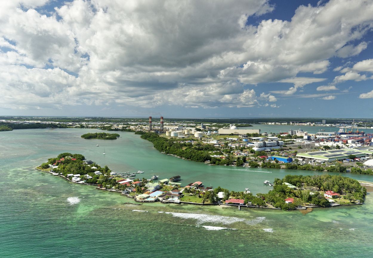 Îlet Boissard mit Wasserflugzeug Îlet Boissard mit Wasserflugzeug, Gosier