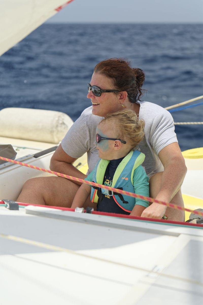 Melanie und Teo segeln in Les Saintes Melanie und Teo segeln in Les Saintes