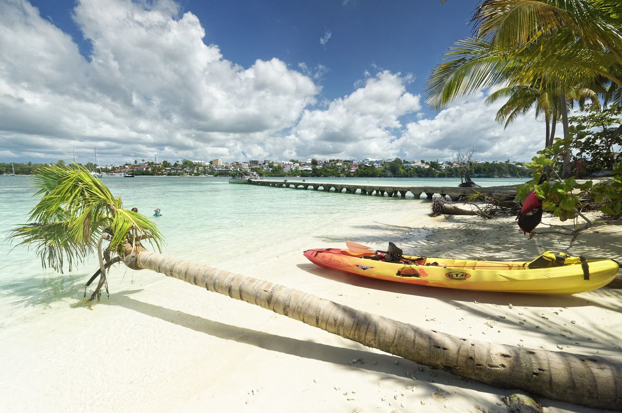 Strand auf Îlet du Gosier Kajakfahren auf Îlet du Gosier