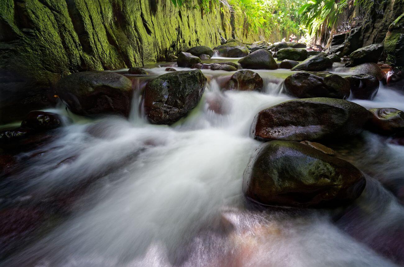 Canyon am Moustique River Canyon am Moustique River, Guadeloupe