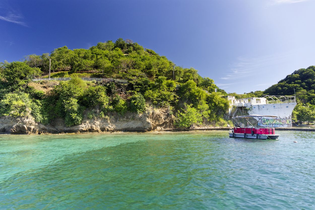 Mit dem Boot in den Saintes unterwegs Boot in den Saintes