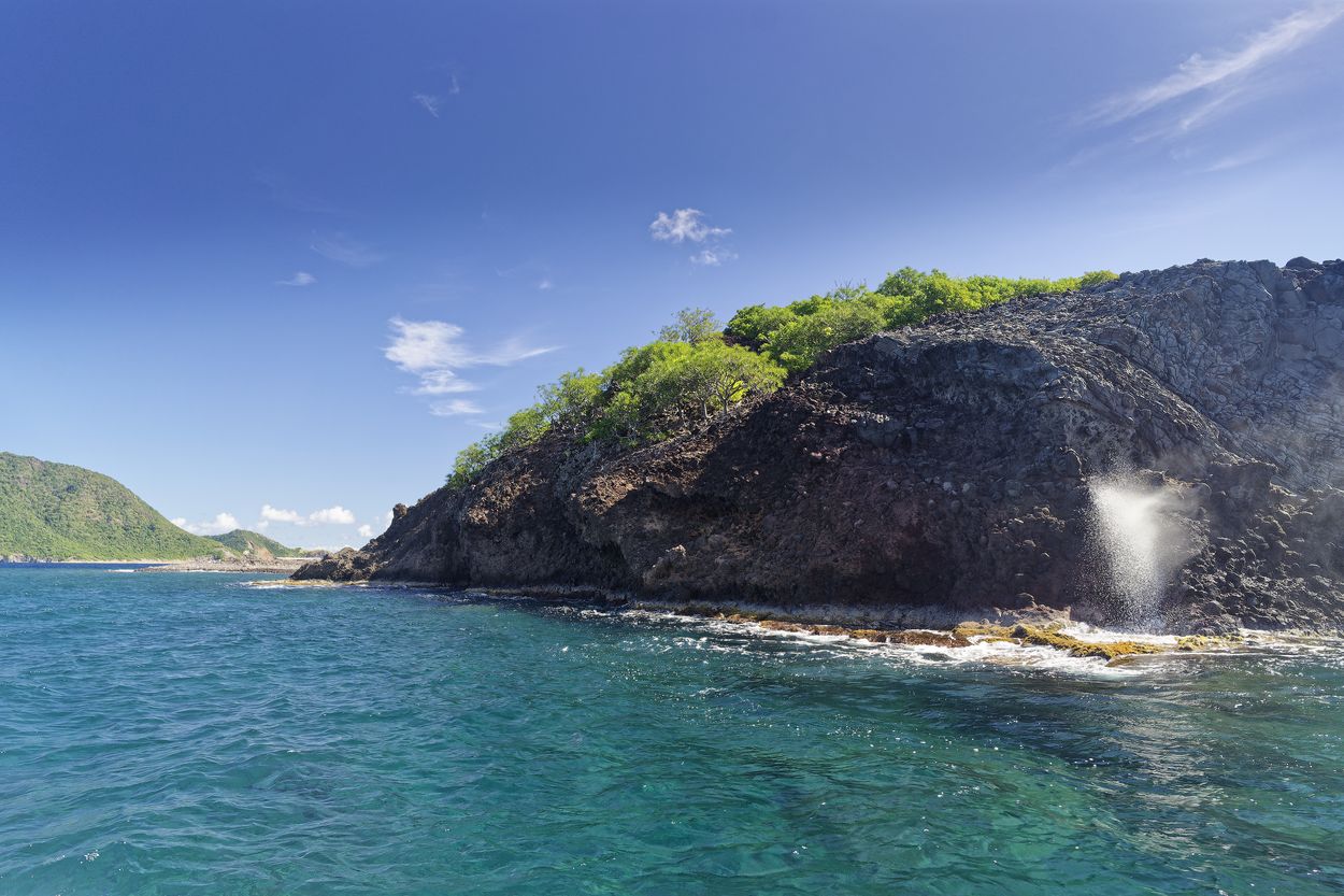 Blowhole in Les Saintes Blowhole in Les Saintes