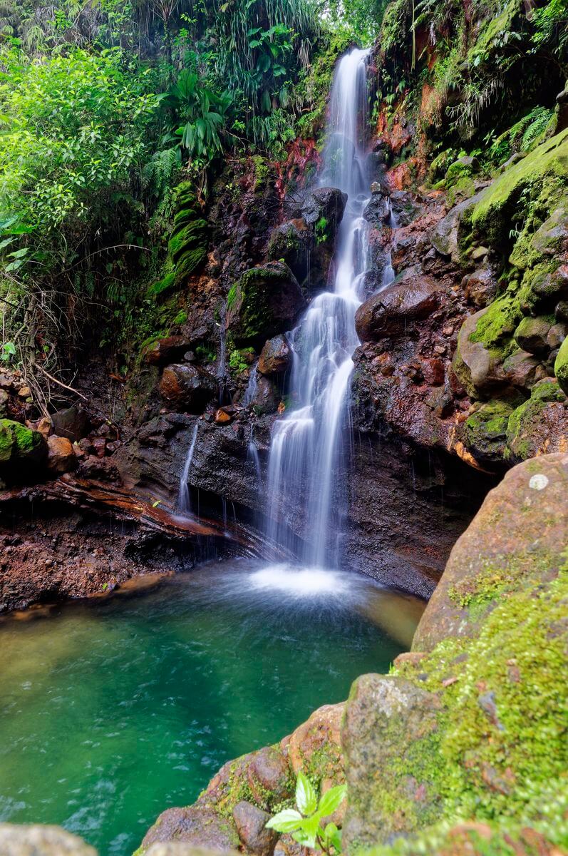 Zoom auf den Parabole-Wasserfall Wasserfallansicht