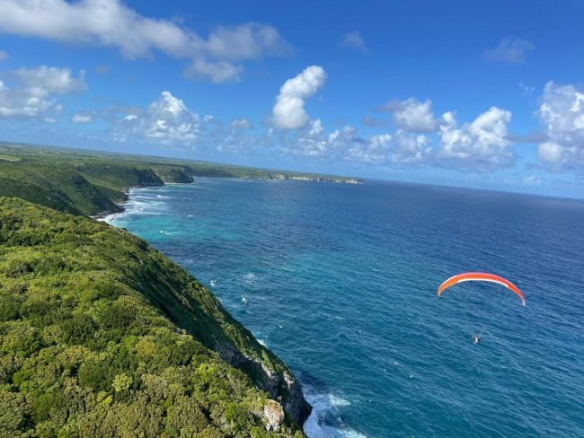 Le Moule paragliding Guadeloupe paragliding review at Le Moule