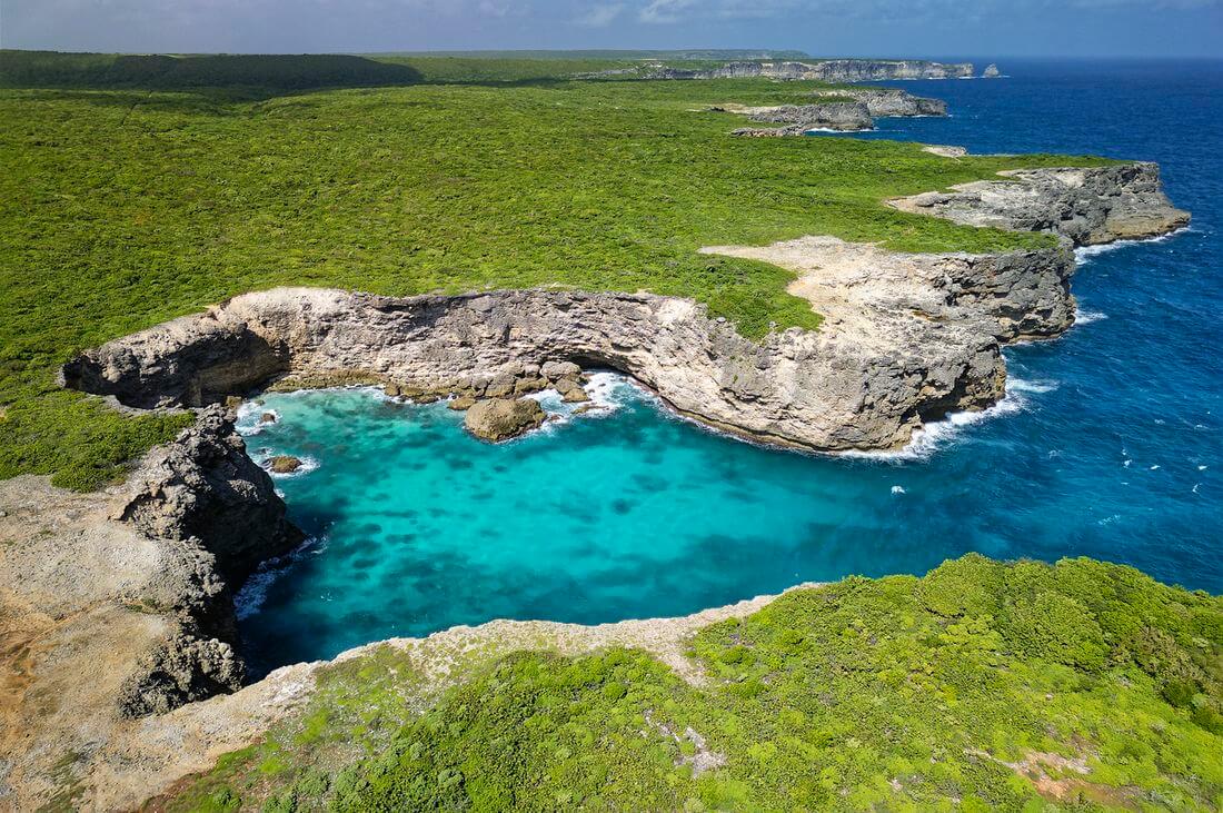 Anse Bertrand en Guadalupe Vista del cielo de Anse Bertrand