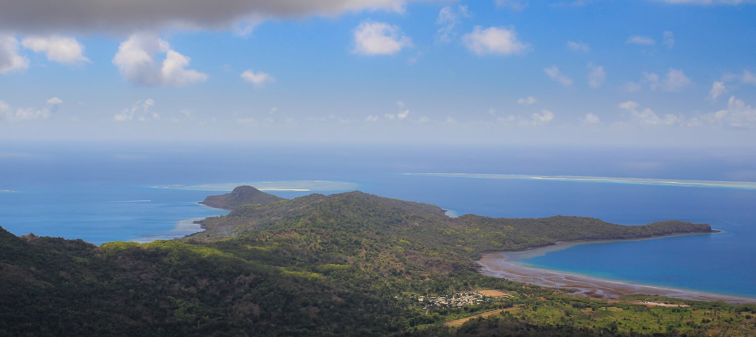 paseo al monte Choungui, Mayotte cima del monte Choungui con vistas, Mayotte