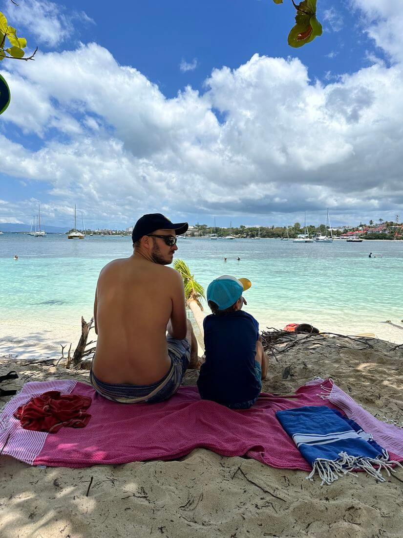 Picnic en la isla Gosier momento de relax en la isla Gosier