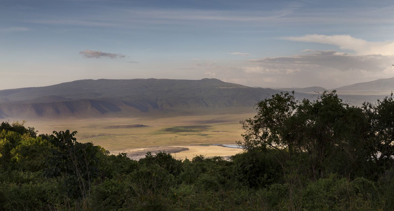 vista del cráter del Ngorongoro vista del cráter del Ngorongoro
