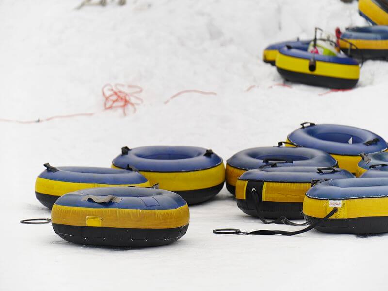 Actividad de snow tubing tubos para snow tubing Mont Tremblant