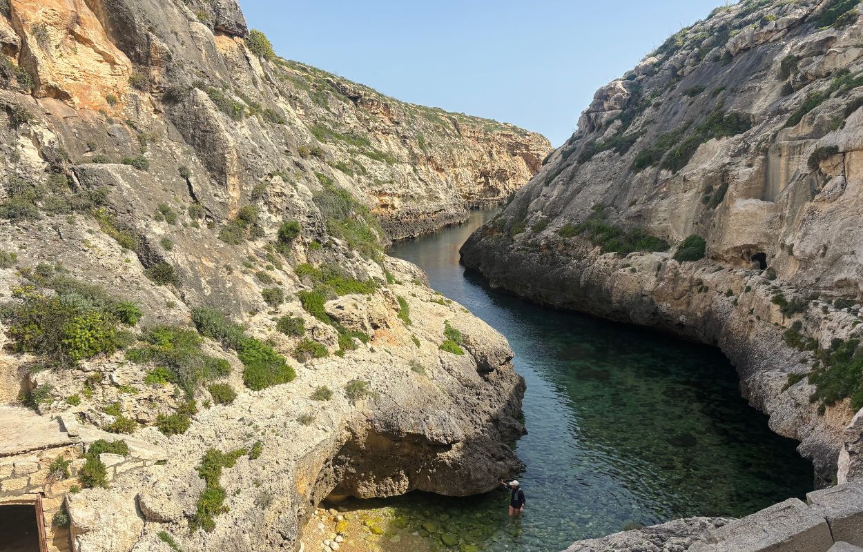 Wied iL-Ghasri en Gozo Wied iL-Ghasri en la isla de Gozo