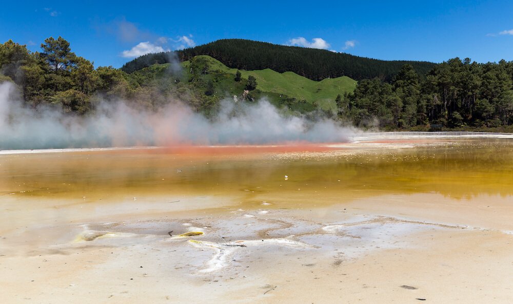 paleta de artista Wai-O-Tapu Nueva Zelanda colores de Wai-O-Tapu