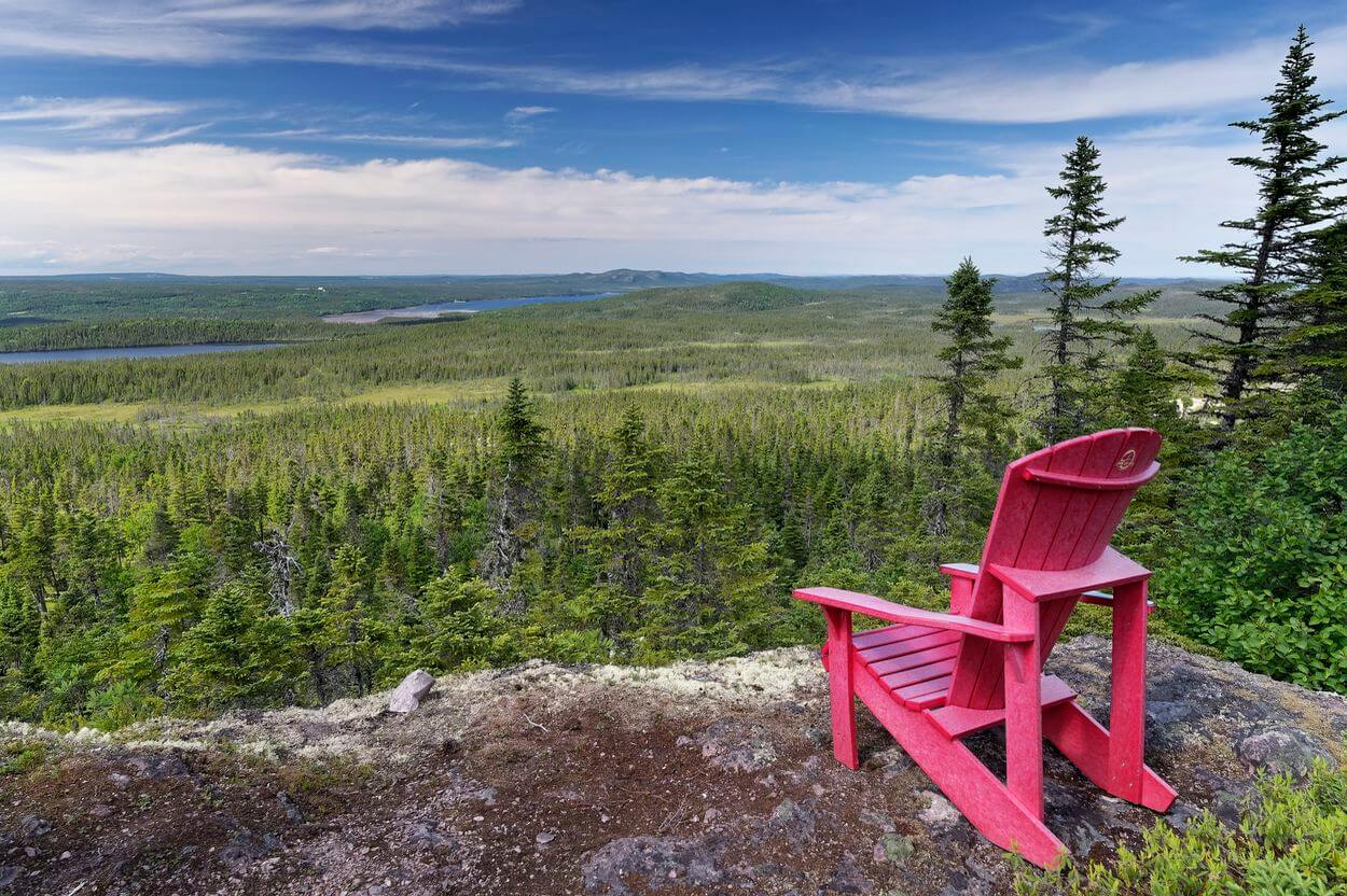 mirador Blue Hill en Canadá, en Terra Nova silla Canadá Terra Nova