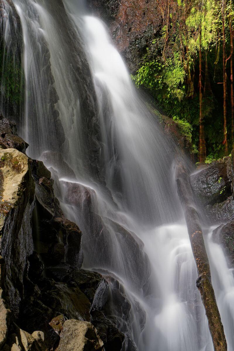 larga exposición saut du bras du fort cascada goyave