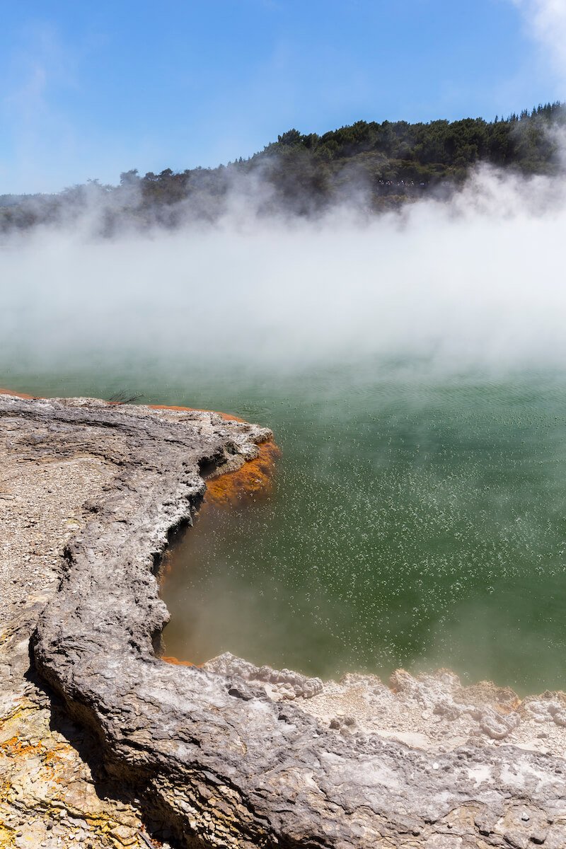 Piscina Champagne de Wai-O-Tapu, Nueva Zelanda Piscina Champagne de Wai-O-Tapu