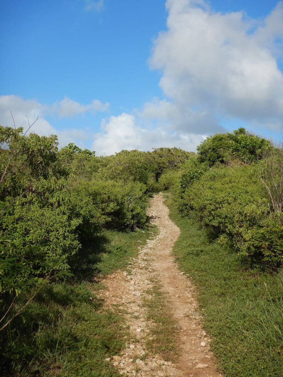 sendero a lo largo de la Pointe des Chateaux a lo largo de la Pointe des Chateaux