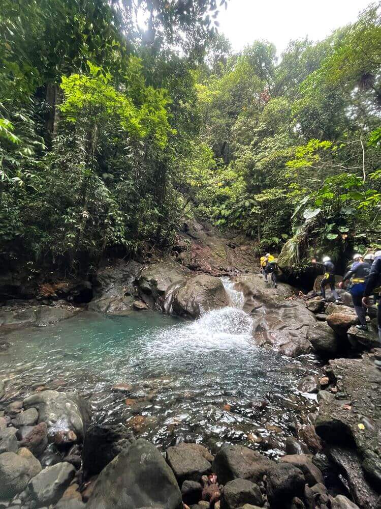 inicio de la caminata Río de Guadalupe