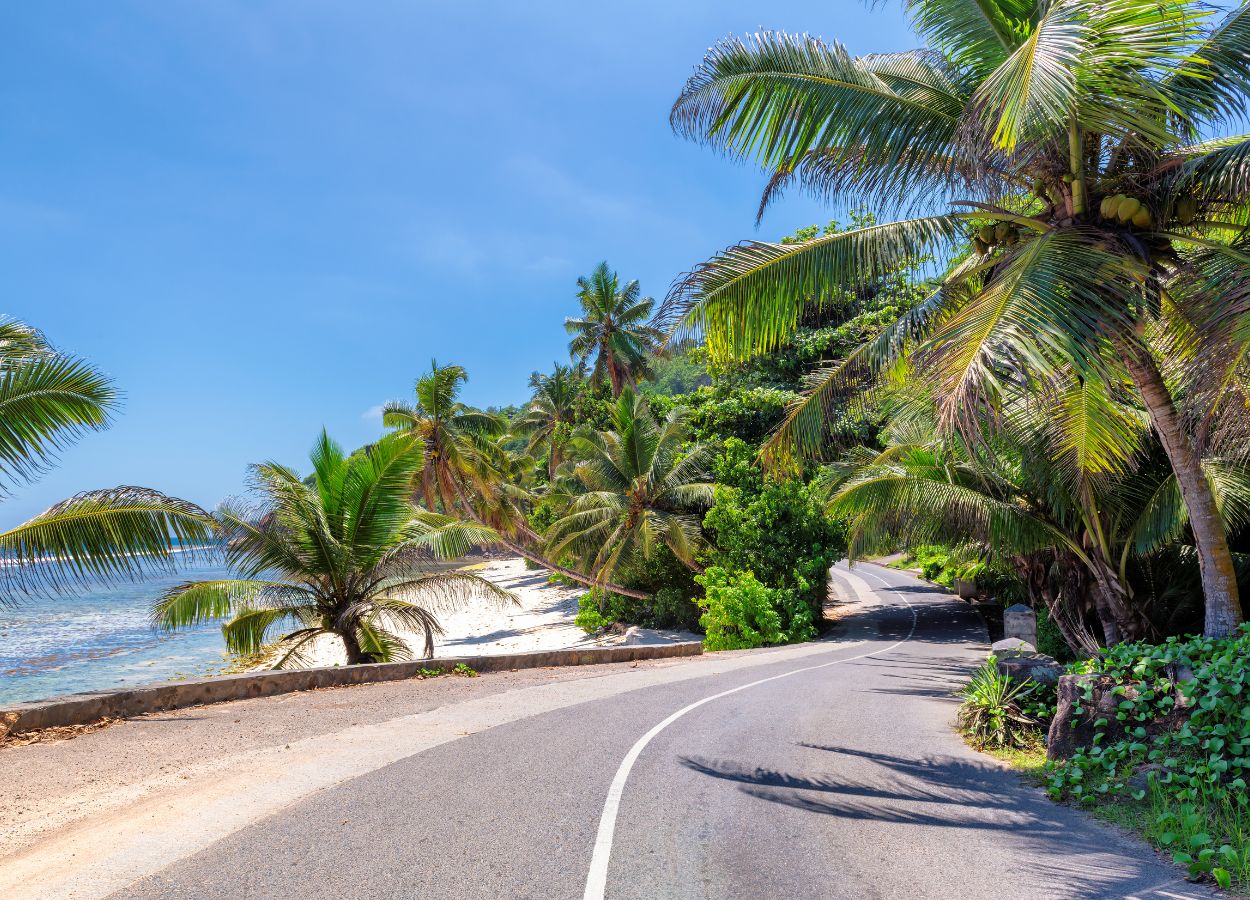 descubre las Seychelles carretera en las Seychelles