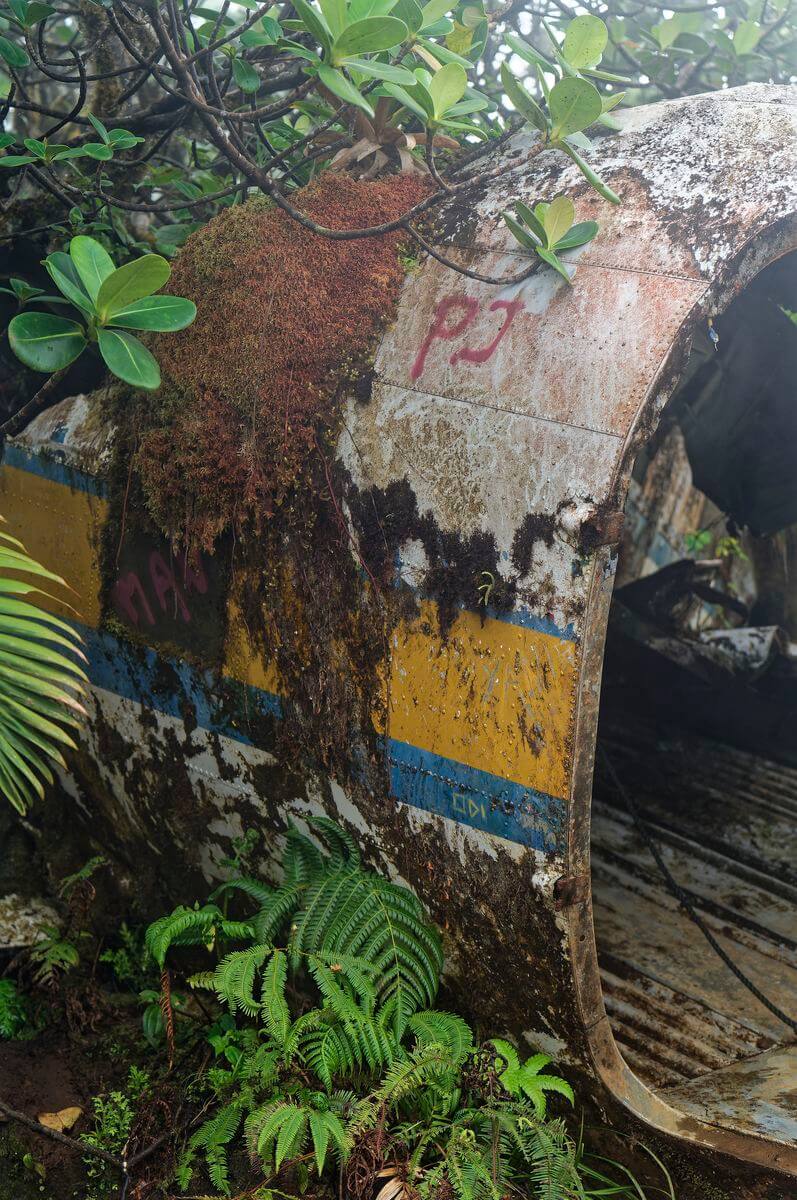 detalle del naufragio puerta de entrada dc3
