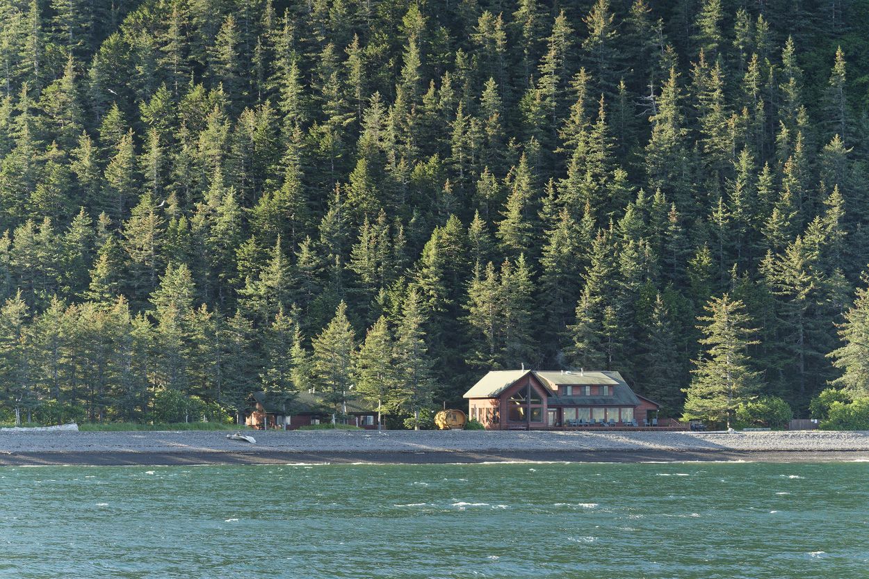 Fox Island y el fiordo vista de Fox Island