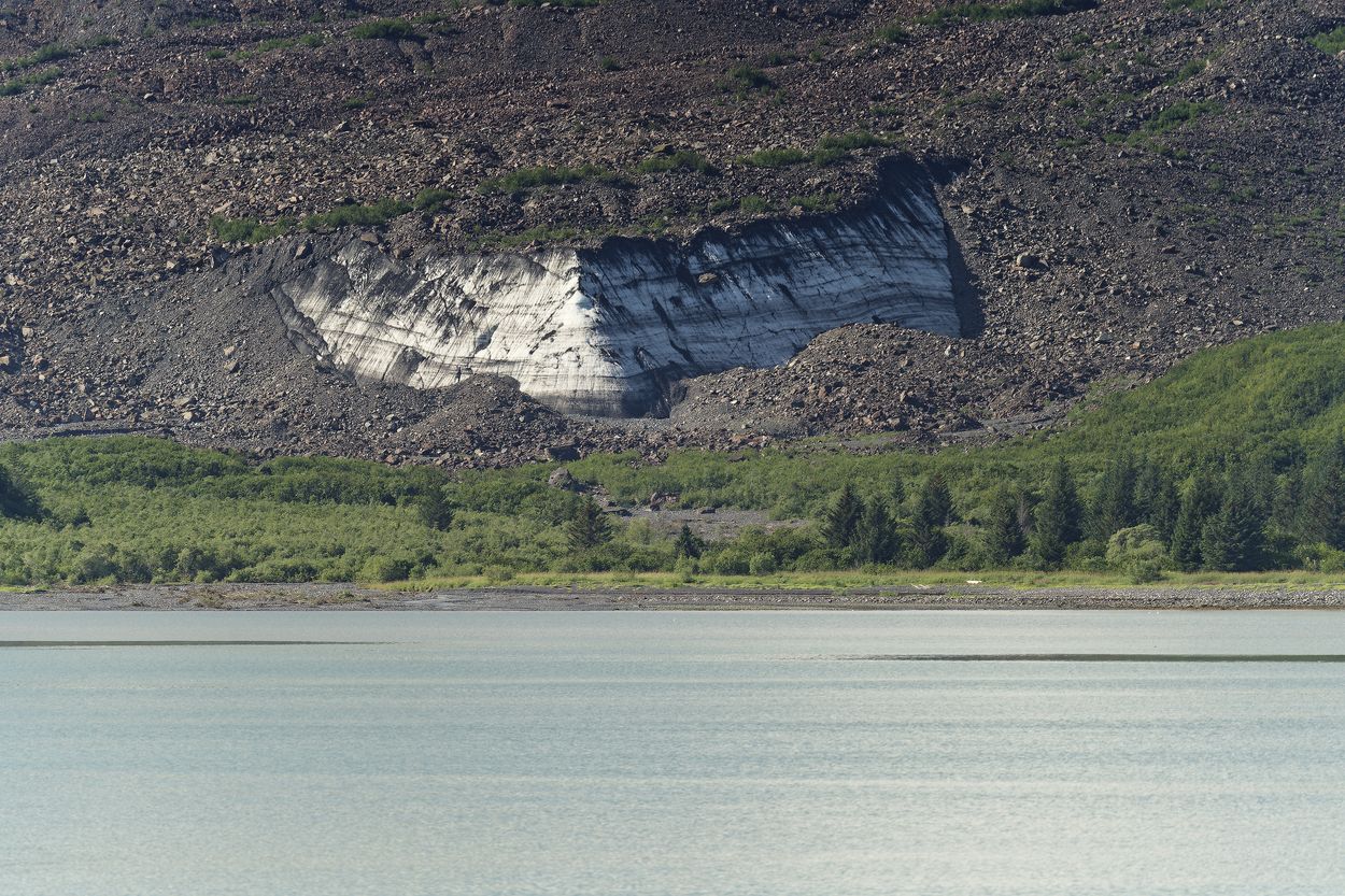 glaciar en Seward glaciar de los fiordos de Kenai