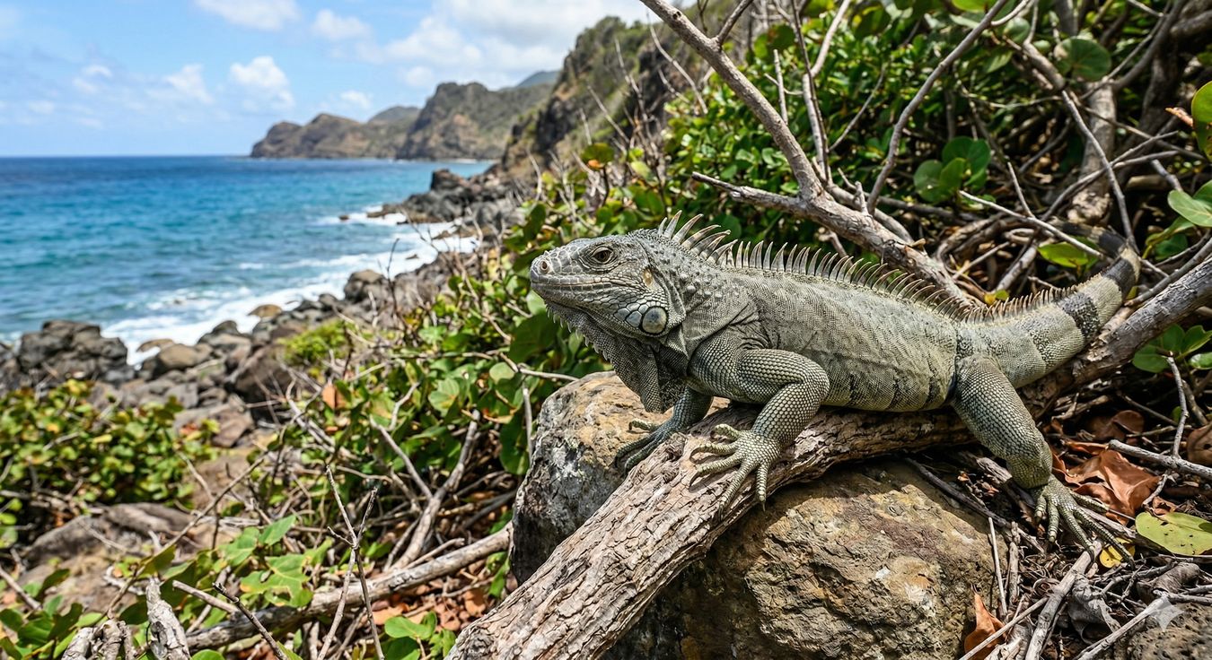 iguana en Guadalupe iguana en Guadalupe