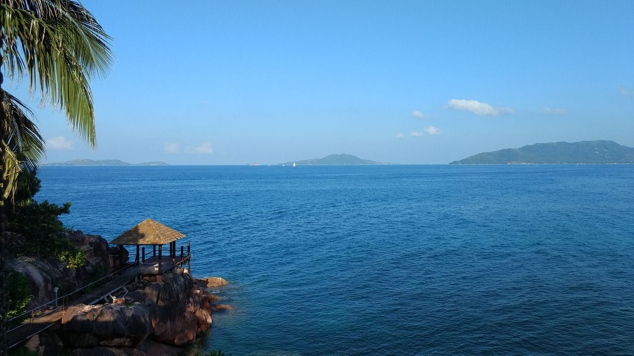 alojamiento en La Digue con una vista impresionante alojamiento la digue