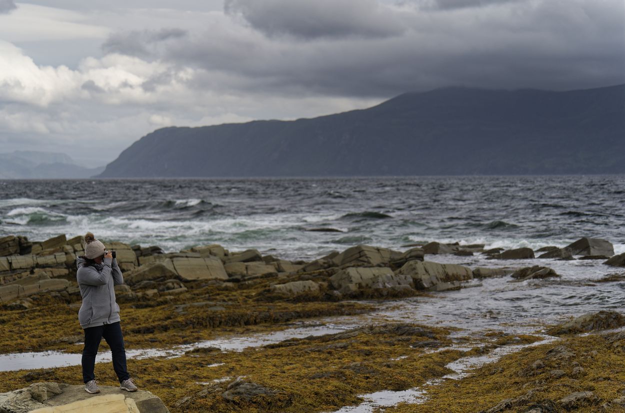 Mélanie en el Parque Nacional Gros Morne Mélanie en el Parque Nacional Gros Morne