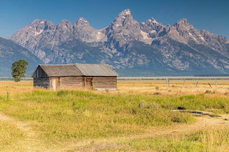 Mormon Row, Parque Nacional Grand Teton Mormon Row y montaña