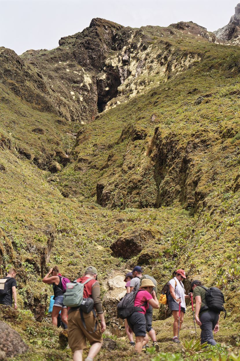 nuestro grupo y la falla nuestro grupo en La Soufrière