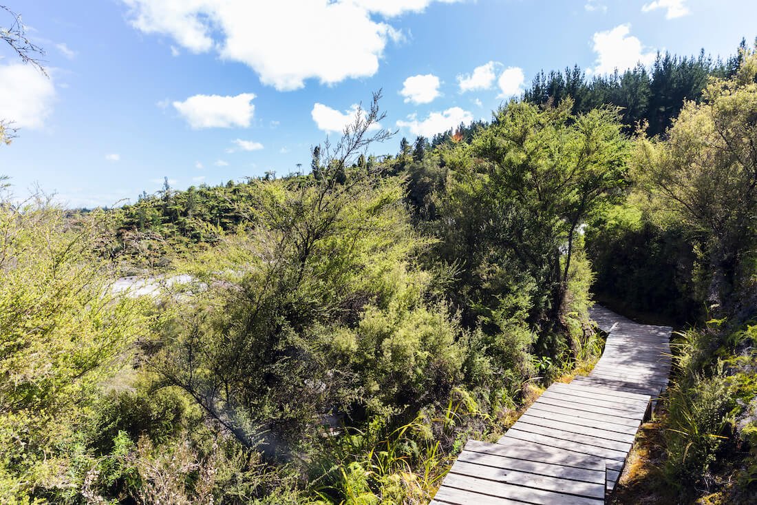 caminata en Orakei Korako visita el sitio de Orakei Korako en Nueva Zelanda