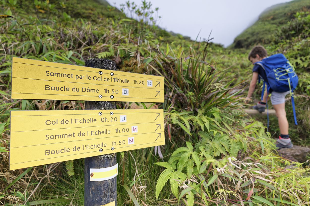 señal de Soufrière col de l'échelle en Soufrière