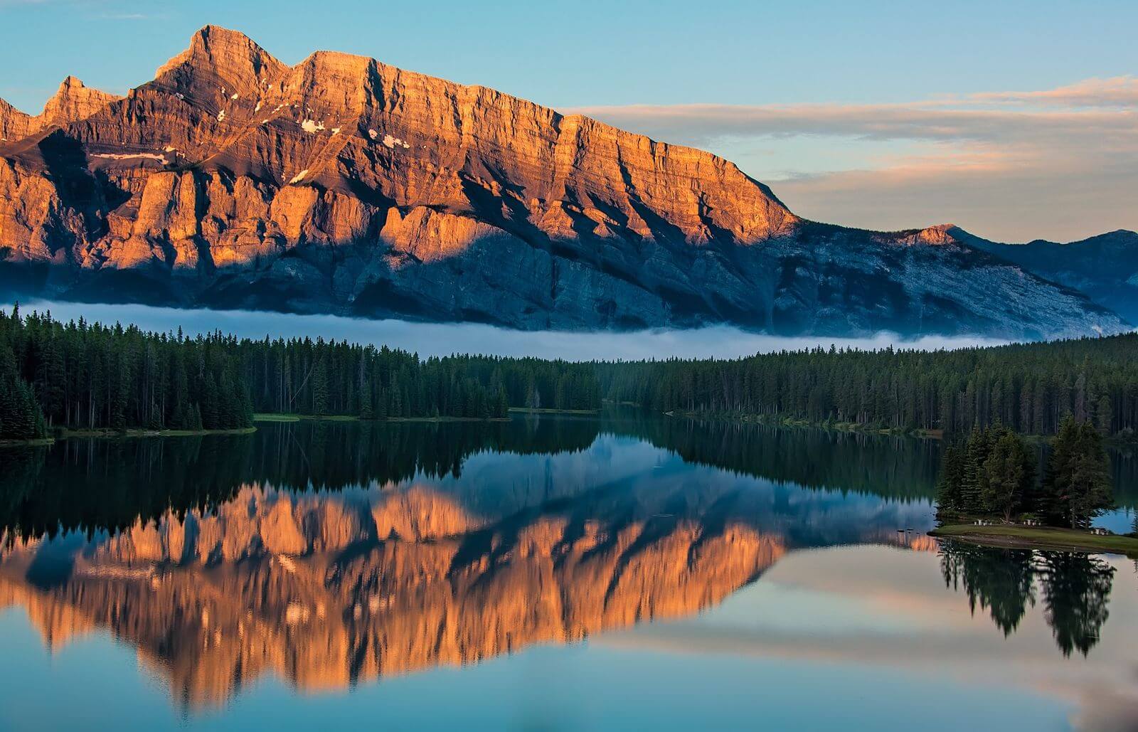 paisaje del Parque Nacional Banff paisaje en el Parque Nacional Banff
