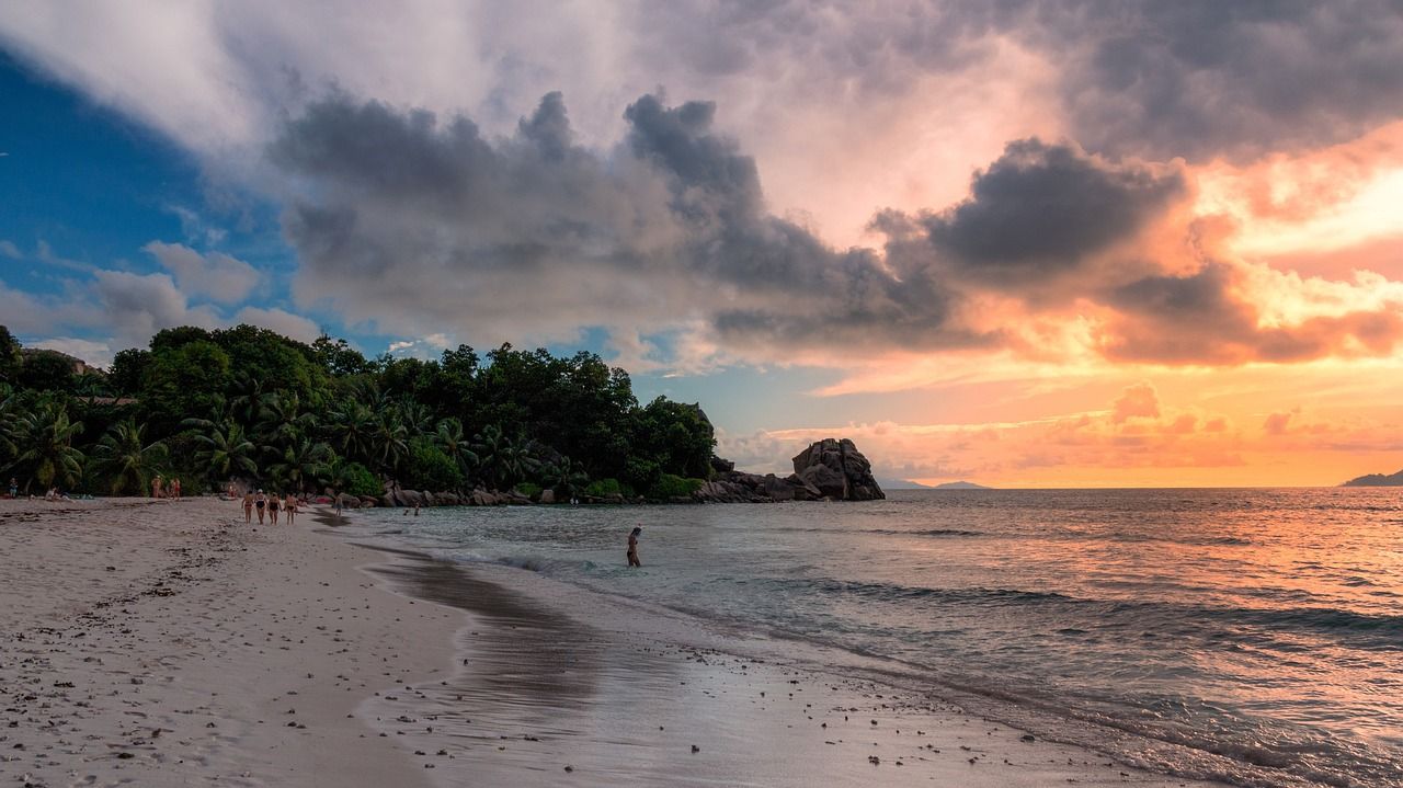 paisajes de las Seychelles playa de las Seychelles