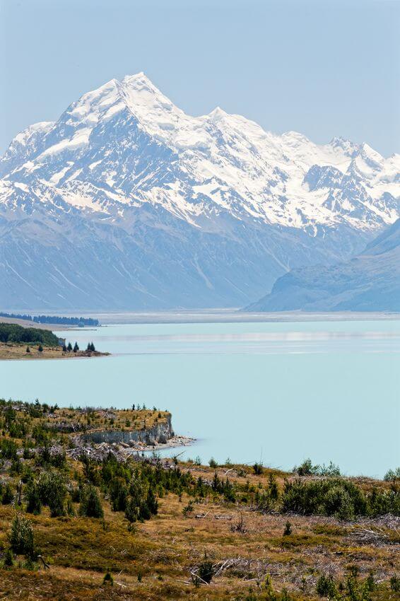 planifica un viaje por carretera en Nueva Zelanda lago Pukaki durante mi viaje por carretera en Nueva Zelanda