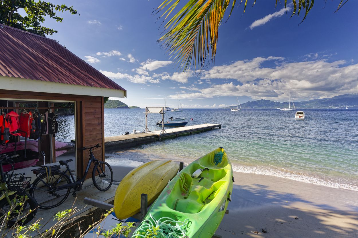 qué hacer en Les Saintes kayak con Loisirs Aux Saintes