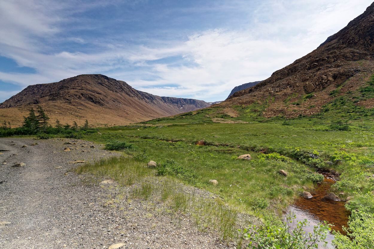 senderismo en Tablelands, Gros Morne senderismo en Tablelands, Gros Morne