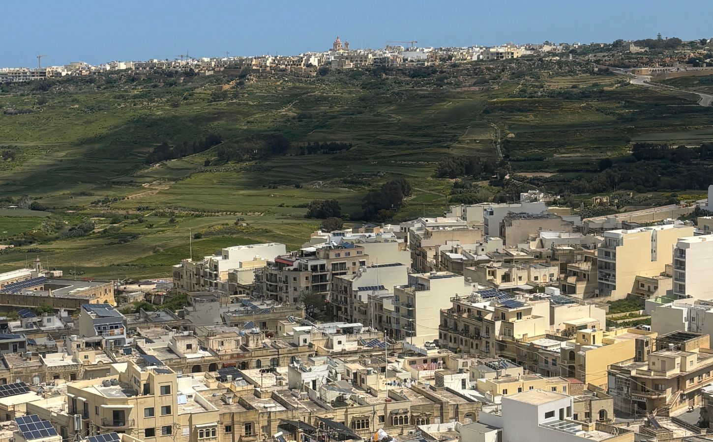 vista desde la Ciudadela de Gozo, Malta ciudadela de Victoria, Malta