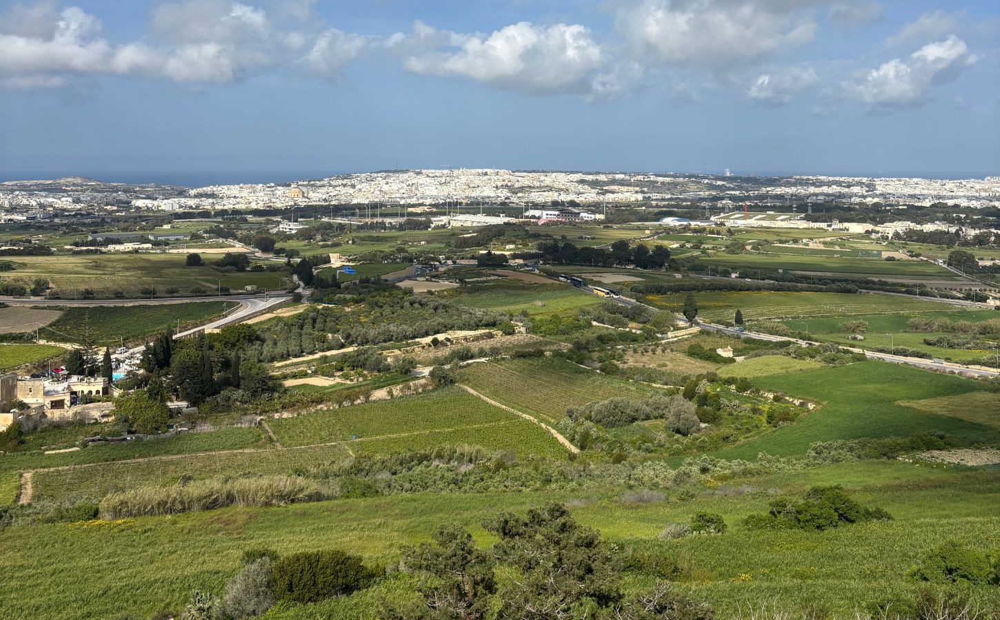 vista desde las murallas de Mdina Mdina, la ciudad del silencio