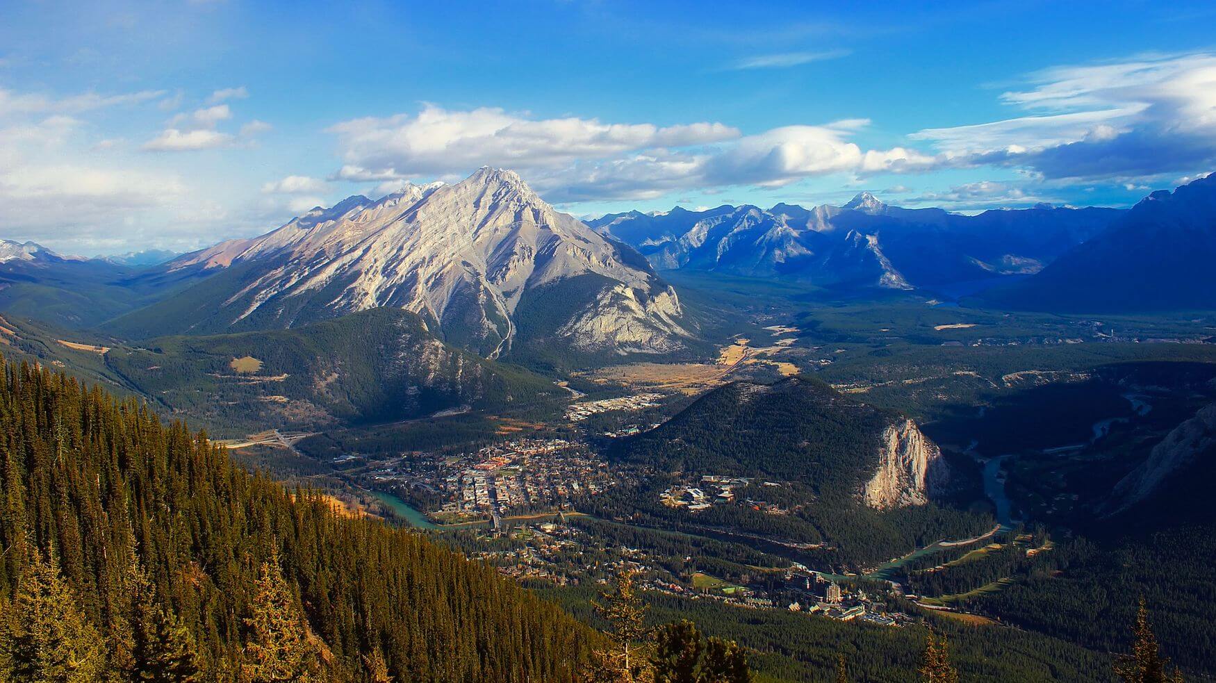 vista del Parque Nacional Banff desde la cima vista increíble del Parque Nacional Banff