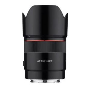 Objetivo telefoto Samyang 75mm f 1 8 FE AF Objetivo telefoto pequeño Samyang 75mm f 1 8 FE AF