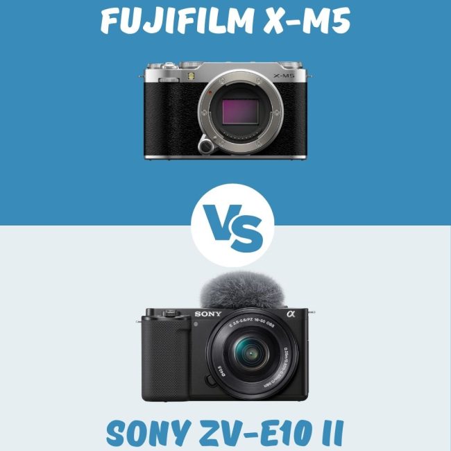 Comparación entre la Fujifilm X-M5 y la Sony ZV-E10 II